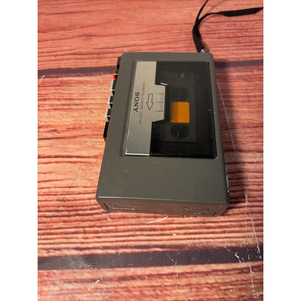 Vintage SONY TCM-131 Portable Cassette-Corder - Parts/Repair